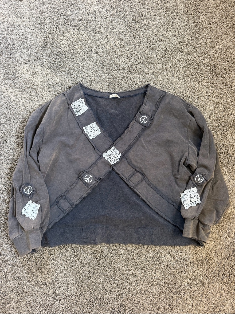 POL Washed Charcoal Pullover